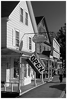 Stores, North Woodstock. New Hampshire, USA ( black and white)