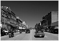Main street. Concord, New Hampshire, USA (black and white)