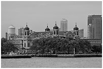 Ellis Island. NYC, New York, USA ( black and white)