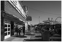 Nathans, Coney Island. New York, USA ( black and white)