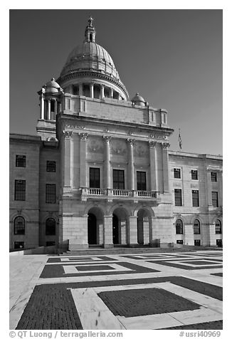 Front of Capitol of the state of Rhode Island. Providence, Rhode Island, USA