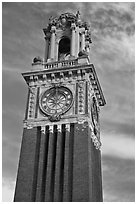 Carrie Tower, at sunset, Brown University. Providence, Rhode Island, USA ( black and white)