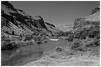Owyhee River canyon. Oregon, USA ( black and white)