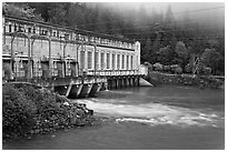 Hydroelectric Powerhouse, Newhalem. Washington (black and white)