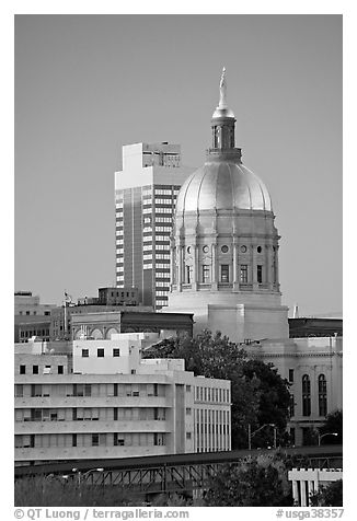 Georgia Capitol. Atlanta, Georgia, USA (black and white)