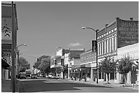 Commercial street. Natchez, Mississippi, USA ( black and white)