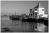 Harbor house, late afternoon. Charleston, South Carolina, USA (black and white)