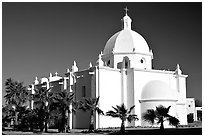 Immaculate Conception Catholic Church, Ajo. Arizona, USA ( black and white)