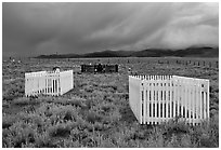 Graveyard, Villa Grove. Colorado, USA ( black and white)