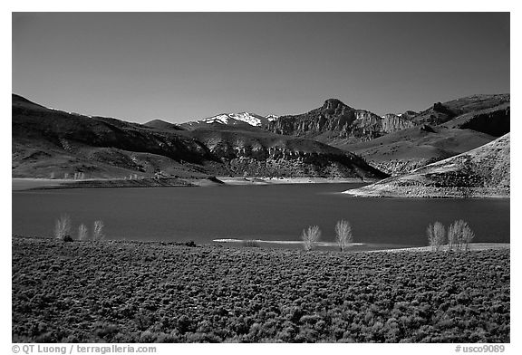 Sapinero Basin, Curecanti National Recreation Area. Colorado, USA (black and white)