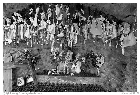 Niche with rosaries, Sanctuario de Chimayo. New Mexico, USA