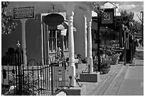 Stores, old town. Albuquerque, New Mexico, USA (black and white)