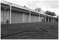 Main Menil Collection building. Houston, Texas, USA ( black and white)