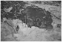 Petroglyphs. Bears Ears National Monument, Utah, USA ( black and white)