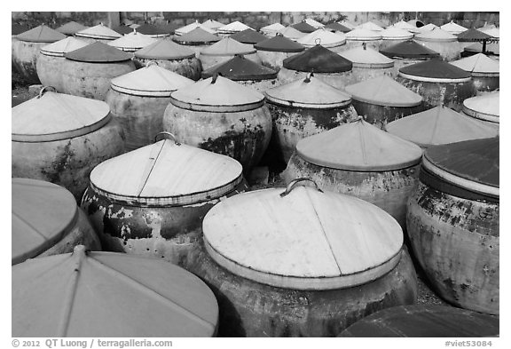 Amphorae of fish sauce. Mui Ne, Vietnam