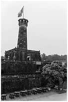 Flag Tower, Hanoi Citadel. Hanoi, Vietnam ( black and white)