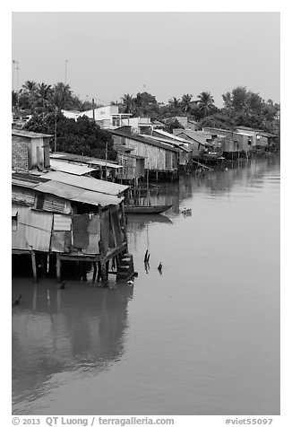 Stilt houses. Mekong Delta, Vietnam