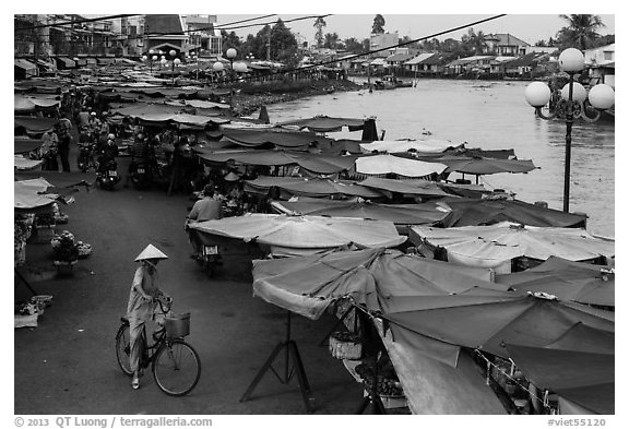 Riverside market. Sa Dec, Vietnam
