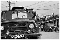 Russian Jeeps, Tam Duong. Northwest Vietnam ( black and white)