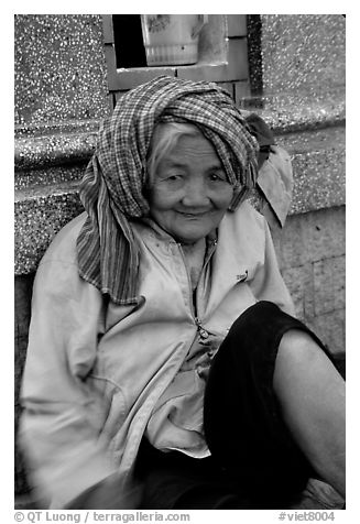Elderly woman. Chau Doc, Vietnam