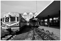 The train station. Da Lat, Vietnam (black and white)