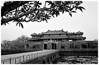 Ngo Mon gate. Hue, Vietnam (black and white)