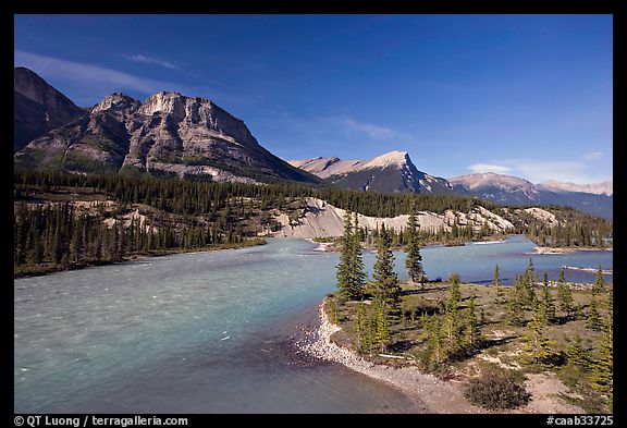 Saskatchevan River. Banff National Park, Canadian Rockies, Alberta, Canada