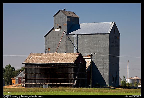 Grain storage facility. Alberta, Canada