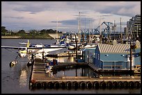 Floatplane dock in the Inner Harbor. Victoria, British Columbia, Canada ( color)