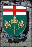 Shield of Ontario Province. Victoria, British Columbia, Canada (color)
