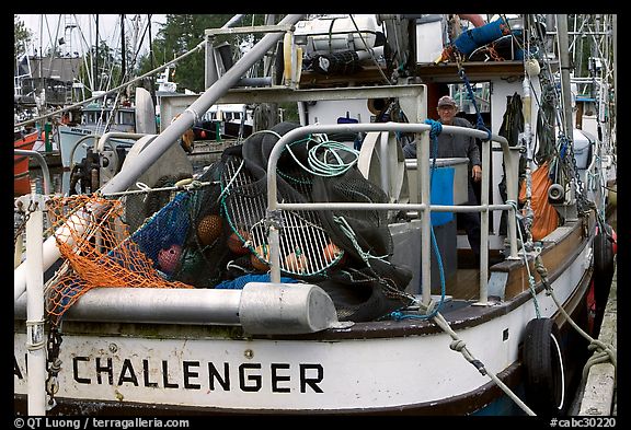 Commercial fishing boat, Uclulet. Vancouver Island, British Columbia, Canada