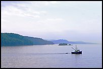 Fishing boat in the San Juan Islands. Vancouver Island, British Columbia, Canada