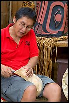 First nations carver. Vancouver, British Columbia, Canada