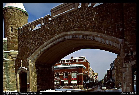 Old city gate. Quebec, Canada (color)