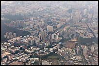 Aerial view, Shenzhen. (color)