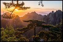 Sunrise. Huangshan Mountain, China ( color)
