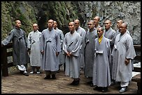 Buddhist monks. Taroko National Park, Taiwan ( color)