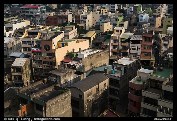Modern rooftops. Lukang, Taiwan (color)