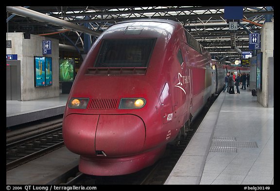 High speed train. Brussels, Belgium