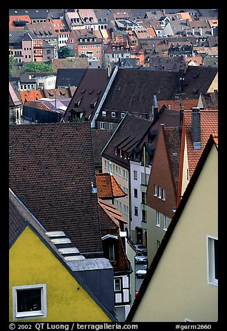Old town rooftops. Nurnberg, Bavaria, Germany (color)