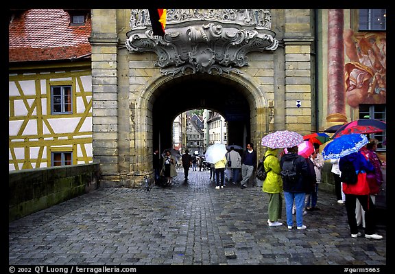 Rainy afternoon, Bamberg. Bavaria, Germany (color)