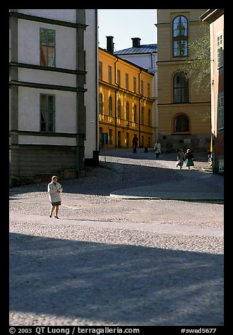 Streets of Gamla Stan, the island where the city began. Stockholm, Sweden