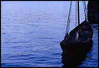 Replica of a Viking boat. Stockholm, Sweden (color)