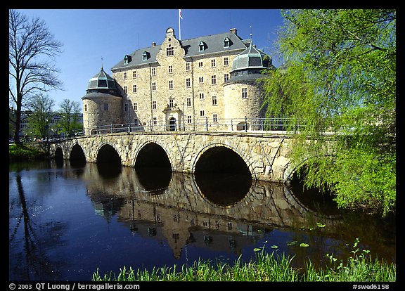 Orebro slott (castle) in Orebro. Central Sweden (color)