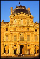 Pavilion in the Sully Wing of the Louvre at sunset. Paris, France ( color)