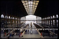 Gare du Nord train station. Paris, France (color)