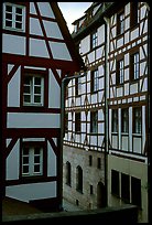 Half-timbered houses. Strasbourg, Alsace, France ( color)