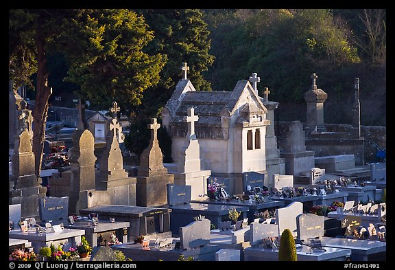 Cemetery. Carcassonne, France (color)