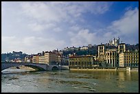 Saone River and Old Town. Lyon, France (color)