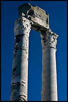 Ruined columns of the antique theatre. Arles, Provence, France (color)
